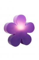 8 seasons - Motivleuchte Shining Flower Durchmesser 60 cm lila