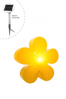 8 seasons - Motivleuchte Shining Flower Durchmesser 60 cm gelb Solar