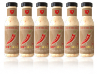 6x XAXX HC WunderSauce Spicy Garlic, zuckerfreie Sauce, je 250 ml