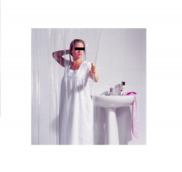 Duschvorhang BATEX SAPHIR Vinyl, cristall, transparent, 180 x 200 cm