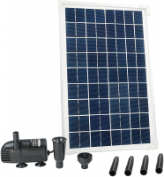Ubbink  Solarmax 600 - Springbrunnenpumpe -Solarpaneel, Batterie ohne Akkuspeicher, Qmax(l/h) 610, 10W, Hmax(m) 1,70 - Vulkan und Wasserglocke