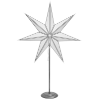 Star Trading Weihnachtsstern Nicolas weiß/silber