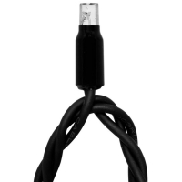 Wing Links LED-Minilichterkette Flash 230V-System schwarz 5m